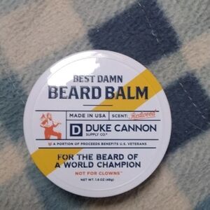 Duke Cannon Best Damn Beard Balm - White and Yellow